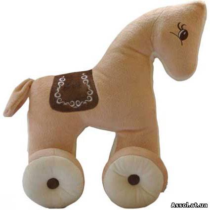 корпоративная мягкая игрушка, Конь, Лошадь, с лого